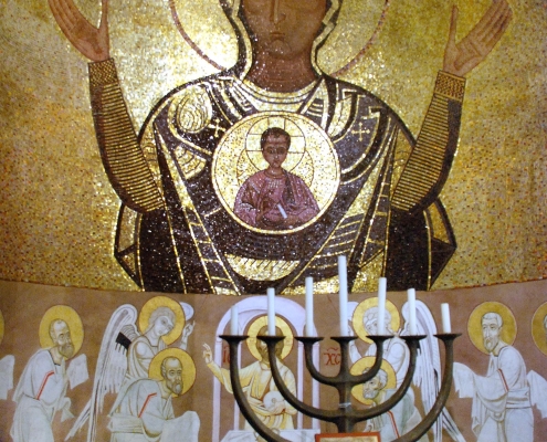 Ein Altar in der Orthodoxen Johanneskapelle
